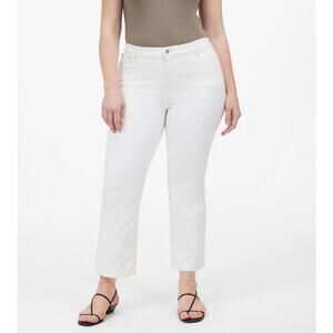 Madewell NEW Women’s White Mid Rise Kick Out Jeans size 33